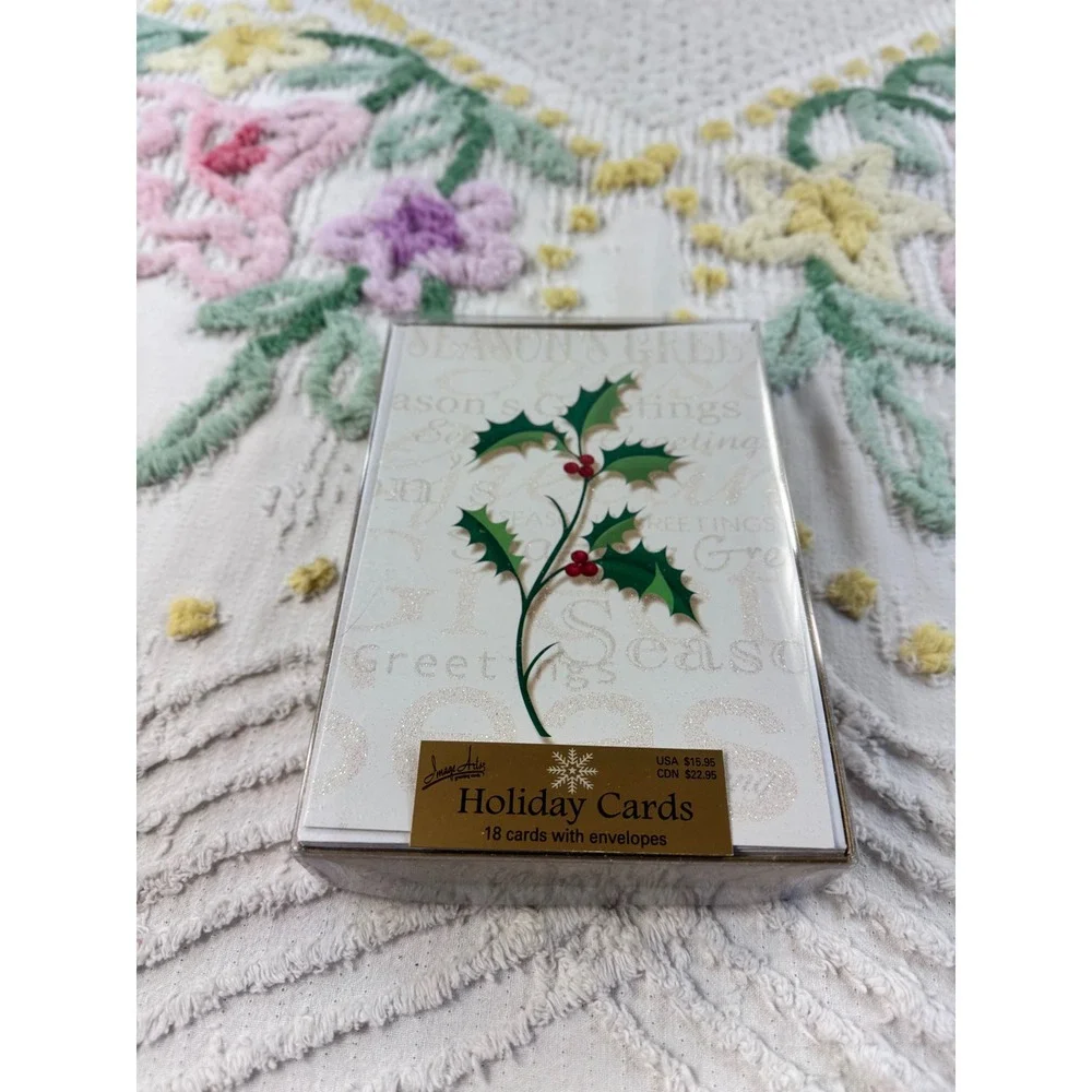 Image Arts Holly Berry Christmas Holiday Cards Boxed Set 18 Count 1595BXC5206